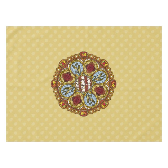 Toalha De Mesa Fall Nouveau Tablecloth (Frente (Horizontal))