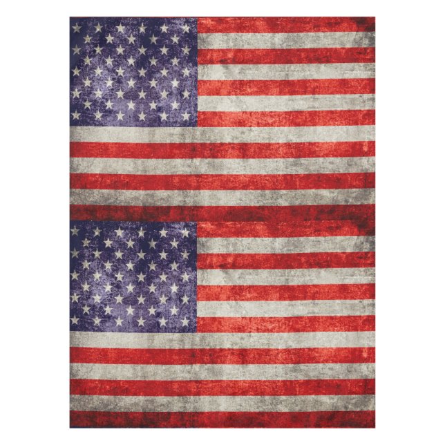 Toalha De Mesa Falln Antique Bandeira Americana (Frente)