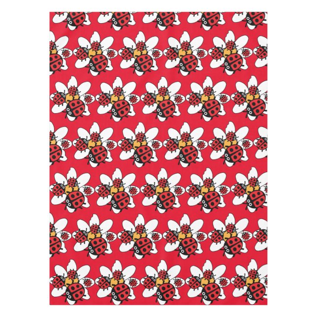 Toalha De Mesa Família Ladybird E Ladybug (Frente)