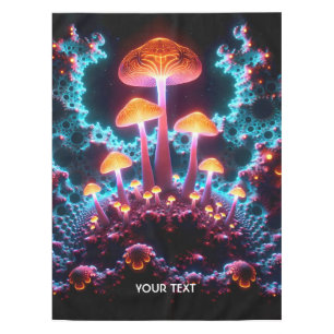 Toalha De Mesa Fantasy Cogumelo Bonito Lança Floresta