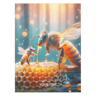 Toalha De Mesa Fantasy Cute Bees Mamãe Baby