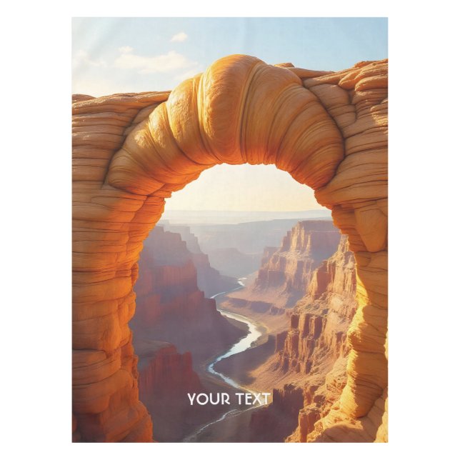 Toalha De Mesa Fantasy Cute Croissant Arch Canyon (Frente)