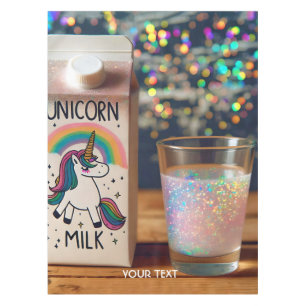 Toalha De Mesa Fantasy Cute Milk Unicorn Rainbow