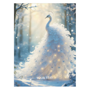 Toalha De Mesa Fantasy Cute Snow White Peacock