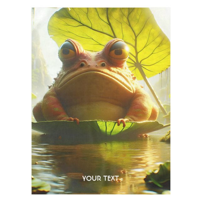 Toalha De Mesa Fantasy - Folha de Sapo Bravo e Furiosa (Frente)