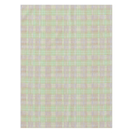 Toalha De Mesa Farmhouse Neutral Sage Plaid