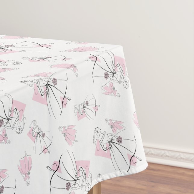 Toalha de mesa Fashion Bride Pink Group Multi (Posição Original)