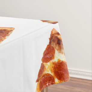 Toalha De Mesa Fatia de pizza de pepperoni clássica derretida do
