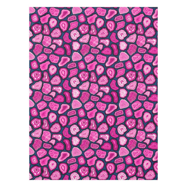 Toalha De Mesa Fatias de agata rosa (Frente)