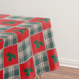 Toalha De Mesa faux Christmas holly, padrão colado