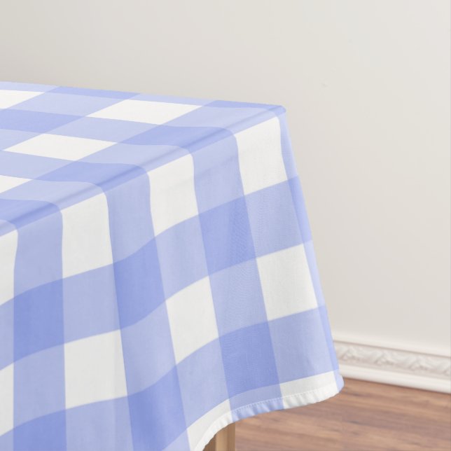 Toalha De Mesa Faye e Lauren Blue Xadrez (Posição Original)