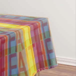 Toalha De Mesa Fé multicolor