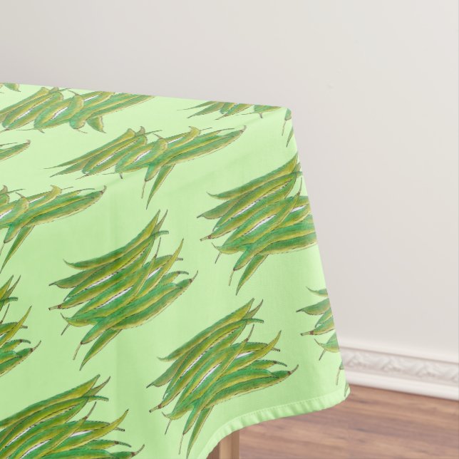 Toalha De Mesa Feijão Verde Veggie Vegetal Veggie (Posição Original)