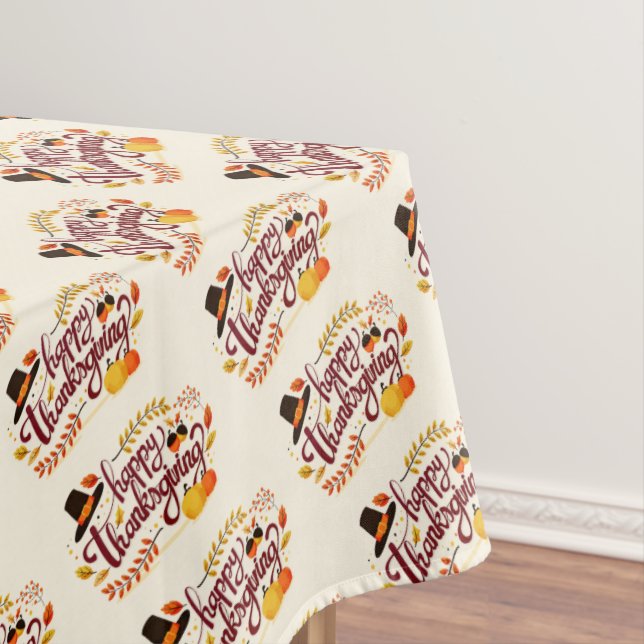 Toalha De Mesa Feliz Ação de Graças (Posição Original)