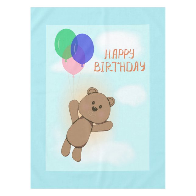 Toalha De Mesa Feliz aniversário (Frente)