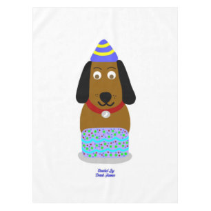 Toalha De Mesa Feliz Aniversário Pup Tablecloth