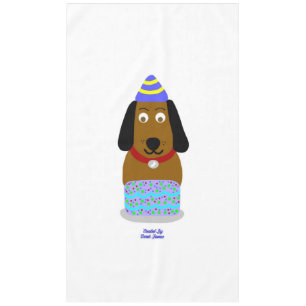 Toalha De Mesa Feliz Aniversário Pup Tablecloth