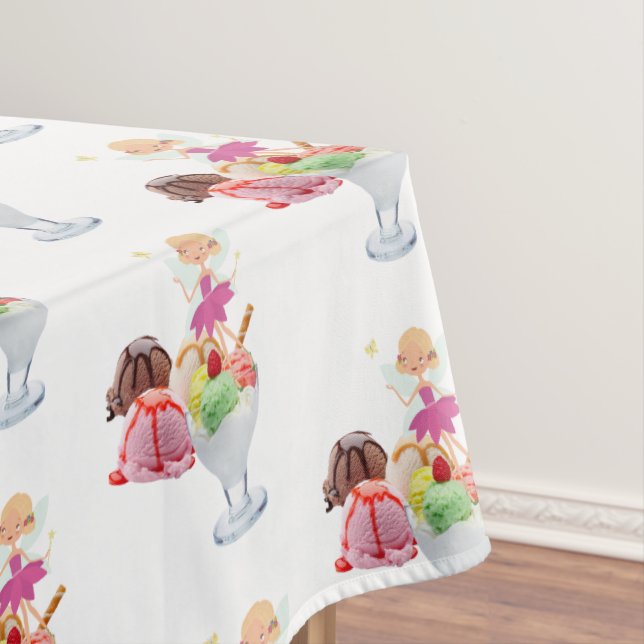 Toalha De Mesa Feliz aniversário Tablecloth Fairy Sorvete (Posição Original)