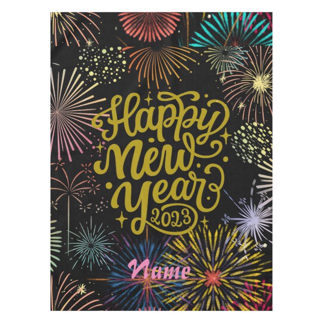 Toalha De Mesa Feliz ano novo 2023 Thunder_Cove (Frente)