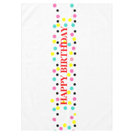 Toalha De Mesa Feliz Bolinhas de aniversário