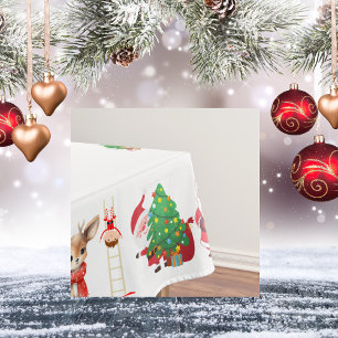 Toalha De Mesa Feliz e Natal brilhante Pequeno