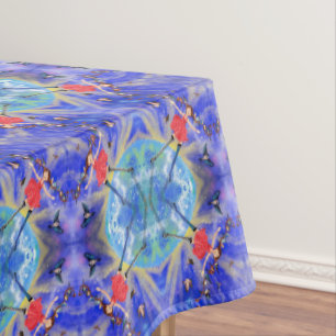 Toalha De Mesa Feliz Garota com Pássaros - Alegria - Divertido