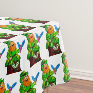 TOALHA DE MESA FELIZ LEPRECHAUN E FAIRY AMIGO