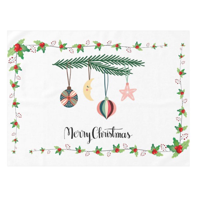 Toalha De Mesa Feliz Natal (Frente (Horizontal))