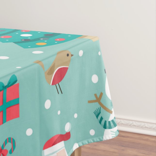 Toalha De Mesa Feliz Natal Celebração (Posição Original)