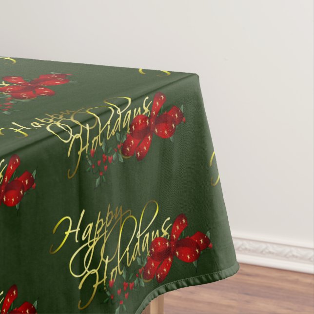 Toalha De Mesa Feliz Natal de Férias (Posição Original)