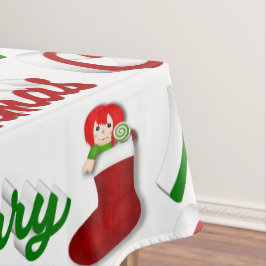 Toalha De Mesa Feliz Natal - Escrevendo um roteiro vermelho