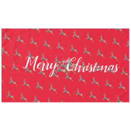 Toalha De Mesa Feliz Natal Leaping Deer