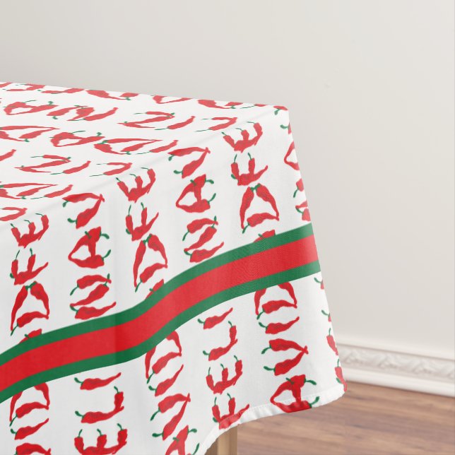 Toalha De Mesa Feliz Navidad Red Chile Pepper (Posição Original)