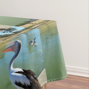 Toalha De Mesa Feliz Pelican Fazendo A Música Pelicana,