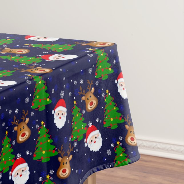 Toalha De Mesa Feliz Tablecloth de Natal, Tablecloth de 52"x70" (Posição Original)