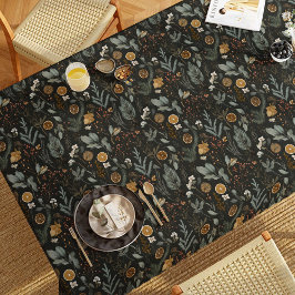 Toalha De Mesa Feriado de Natal Botânico Moody Winter