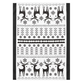 Toalha De Mesa Feriado de Reindeer de Natal para o Folk Modern