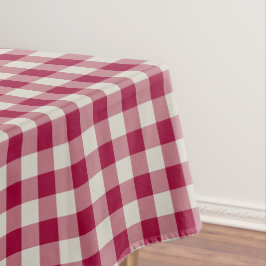 Toalha De Mesa Feriado Russo de Xadrez de Gingham Vermelho Festiv