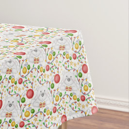 Toalha De Mesa Férias de Natal dos Ursos Polares Festivos