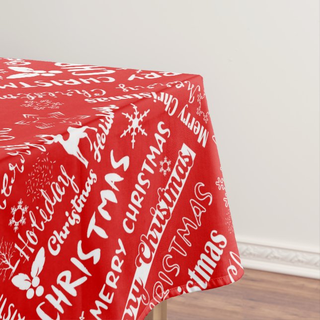 Toalha De Mesa Férias de Natal, padrão de Natal, inverno (Posição Original)