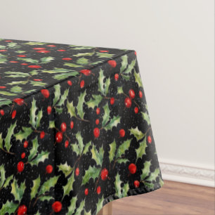 Toalha De Mesa FesNatal Holly Berries