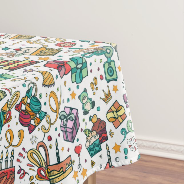 Toalha De Mesa Festa de aniversário (Posição Original)