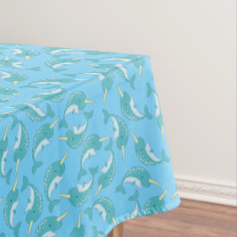 Toalha De Mesa Festa de aniversário de Narwhals Ocean Kid