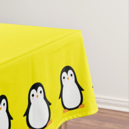 Toalha De Mesa Festa de aniversário de pinguim