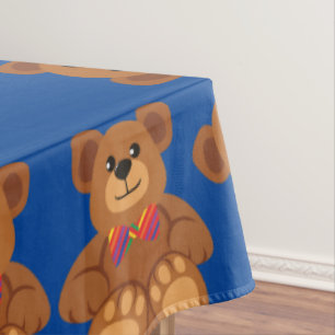 Toalha De Mesa Festa de aniversário do Urso de Teddy