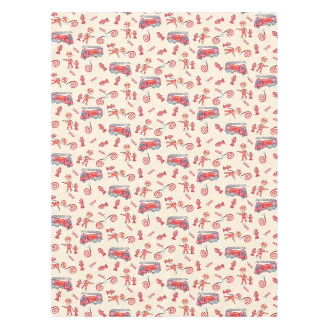 Toalha De Mesa Festa de aniversário Fireman (Frente)