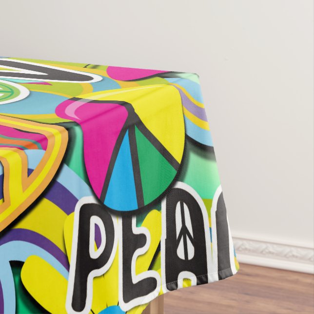 Toalha De Mesa Festa de Aniversário Retro Groovy FUN Anos 60 (Posição Original)