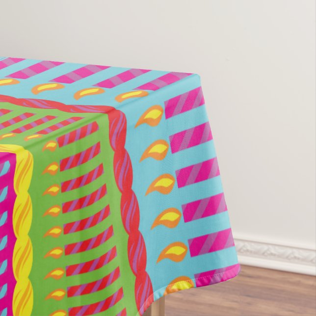 Toalha De Mesa Festa de Bolo de Aniversário (Posição Original)