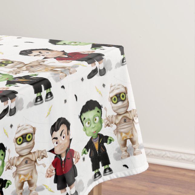 Toalha De Mesa Festa de Crianças do Halloween Monsters (Posição Original)