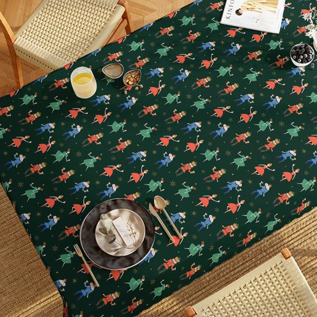 Toalha De Mesa Festa de Natal com Coquetel do Quebra-Nozes (Criador carregado)